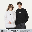 T恤男情侶上衣潮牌內(nèi)搭衛(wèi)衣春秋打底衫 FORNINES重磅純棉刺繡長袖