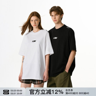 半袖 夏之光同款 夏季 T恤男潮牌打底衫 女上衣 FORNINES刺绣纯棉短袖