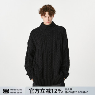 内搭套头毛线衣打底针织衫 FORNINES可翻高领毛衣男女2025冬季 新款