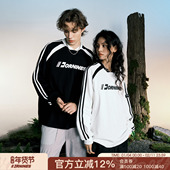 FORNINES美式 卫衣内搭打底衫 V领重磅运动长袖 T恤男潮牌上衣春季