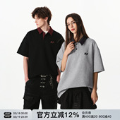 半袖 男女情侣上衣潮牌夏季 T恤 polo衫 FORNINES曼巴棉撞色翻领短袖