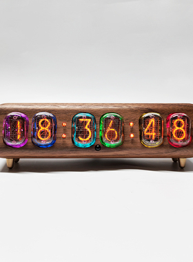 前苏联IN12辉光数码管时钟手机蓝牙控制辉光灯电子台钟真辉光时钟