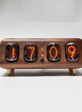 前苏联IN12辉光数码管时钟简约蓝牙控制辉光灯台钟闹钟真辉光管钟