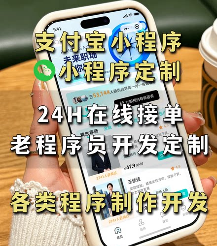 小程序定制开发接口对接，各类程序制作老程序员在线接单做小程序