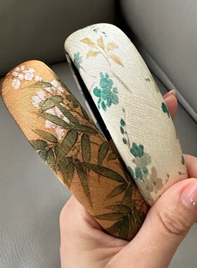 新中式国风竹子气质淑女洋气高级感百搭发箍桑蚕丝真丝头箍头饰女
