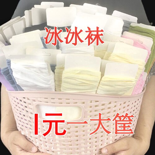 中筒夏天堆堆袜冰冰袜天鹅运动袜