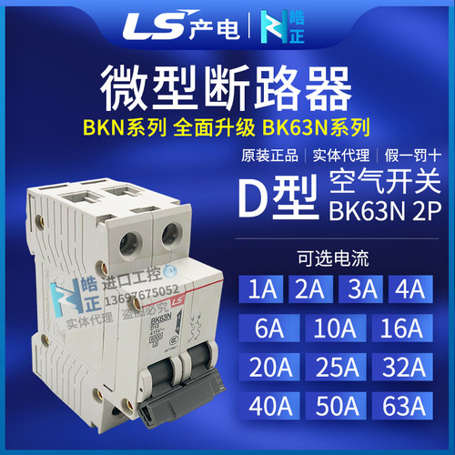 LS小型断路器空气开关BK63N2PD