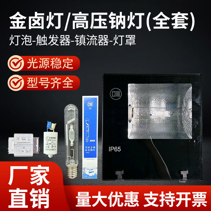 金卤灯150W250W400W1000W高压钠灯TG168投光灯MDK厂房探照灯ZY73