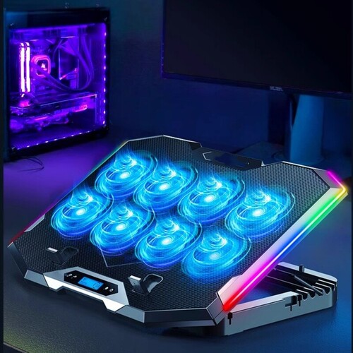 RGB Laptop Cooling Pad Gaming Laptop Cooler Fan 18 inch
