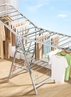 Clothes Drying Rack, Foldable 3-Level Laundry Drying Rack