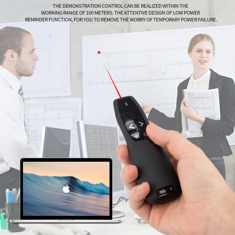 Wireless Presentation PowerPoint Clicker, Remote PPT Laser