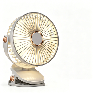 USB Clip on Fan, Strong Wind Ultra Quiet Small Desk Fan
