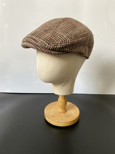 厚款鸭舌帽男复古文艺女士八角帽英伦报童帽前进帽潮2021新款秋冬