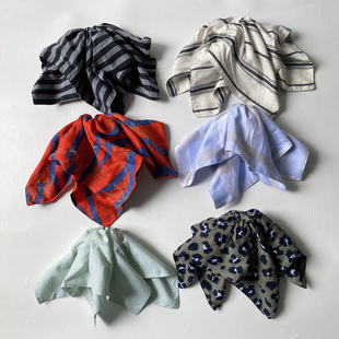 外贸精品时尚百搭大肠发圈方巾发绳低马尾层次感发饰头绳头花配饰