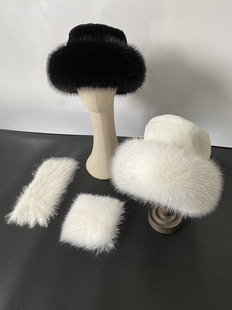 原版风吹半夏赵丽颖许半夏同款甜美毛毛帽雷锋帽女仿水貂毛皮草帽