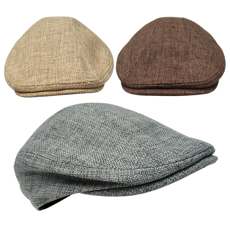 男鸭舌帽贝雷帽复古春秋女帽子