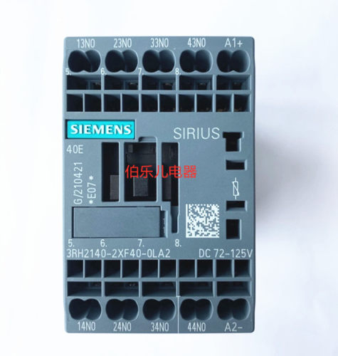 原装正品西门子接触器式继电器3RH2140-2XF40-0LA2 DC72-125V