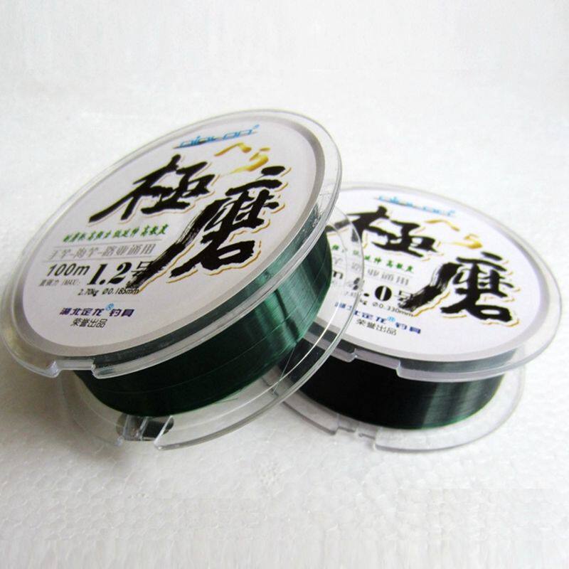 定龙钓鱼线极磨手竿渔线进口台湾原丝100米/卷标准不涨号耐磨包邮