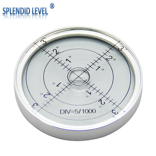 双面玻璃观测水平仪金属小型水平气泡珠万向高精度便携水准泡6010
