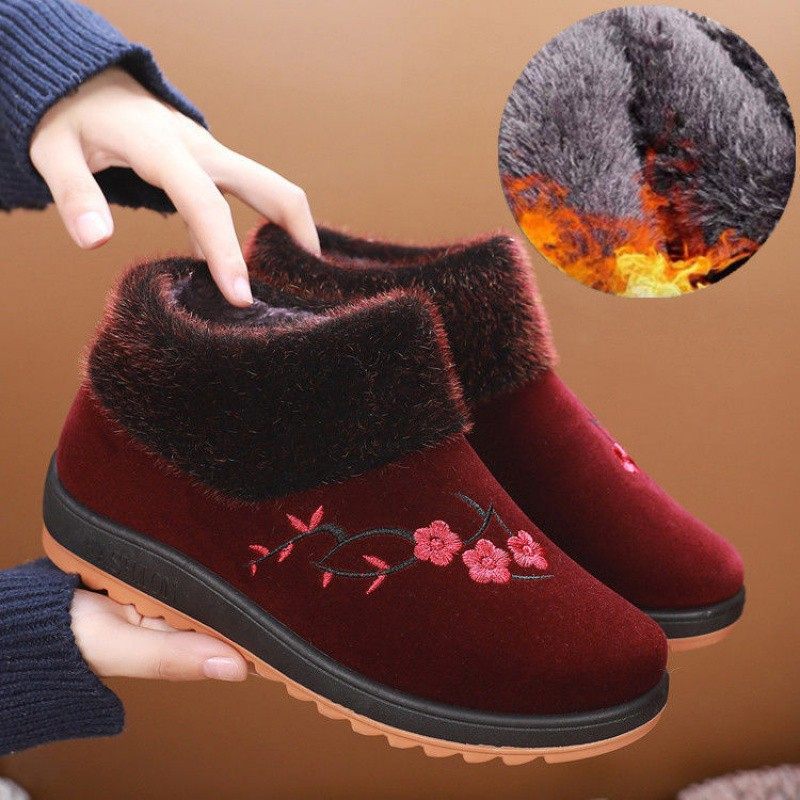 牛筋底老北京布鞋女鞋冬季老年人棉鞋女加绒保暖奶奶棉靴软底防滑,女鞋,棉鞋,淘宝优惠券,粉丝福利购,淘宝优惠卷