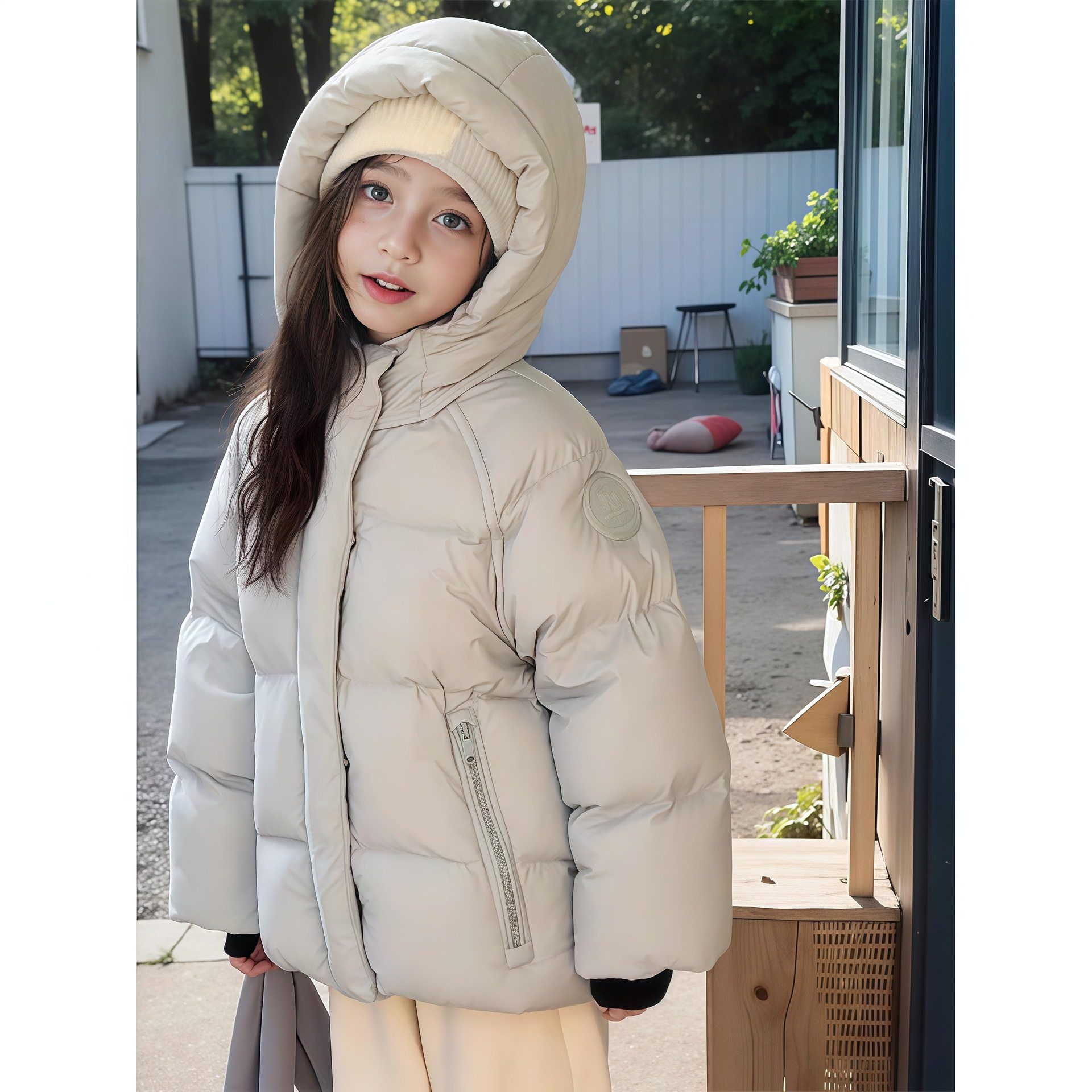 女童棉服冬季2025新款儿童洋气棉衣外套女孩中大童加厚保暖面包服