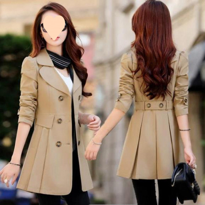 好质量有内衬】风衣女中长款春秋季新款30-40-50岁女装韩版外套