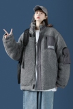 冬季新款中性风双十二羊羔毛棉衣机能大口袋加厚棉服MY88，男装棉衣，电商A021A
