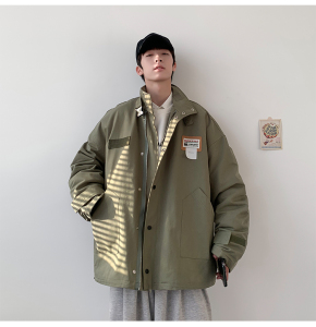 @港风工装潮牌棉服冬季新款双十二棉衣加厚外套上衣MY16P95图片