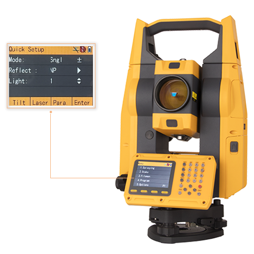 英文版全站仪中海达ZTS-421L10高精度免棱镜1000米英文全站仪