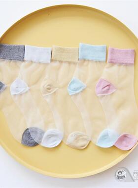 niss26 日韩超薄银丝亮葱透明玻璃亮丝拼接潮袜珠光卡丝女短袜子