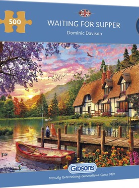 Gibsons欧洲进口拼图500片等待晚餐成年减压益智玩具礼品