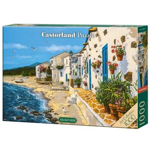 现货Castorland巧思进口拼图1000片 新品 清新假日105113