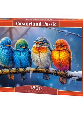 新品现货Castorland巧思进口拼图1500片 一起取暖152193