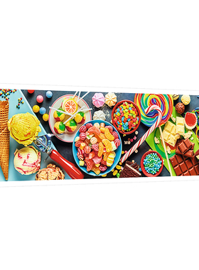 Trefl进口拼图1000片全景系列 多彩的糖果蛋糕减压益智玩具礼品