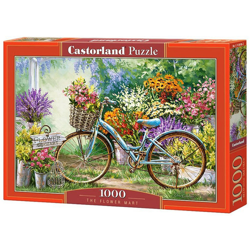 新品现货Castorland巧思进口拼图1000片花市103898益智玩具