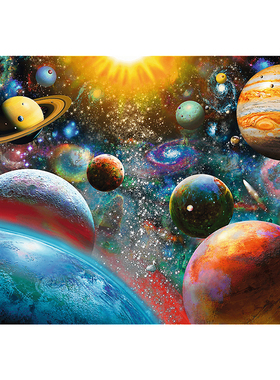 Trefl进口拼图1000片益智玩具宇宙太阳系10624