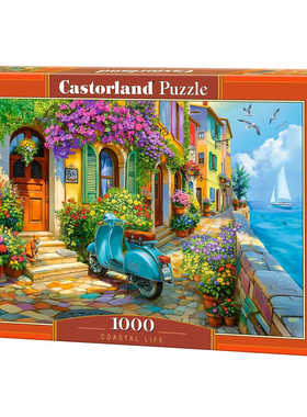 新品Castorland巧思进口拼图1000片海岸生活105465