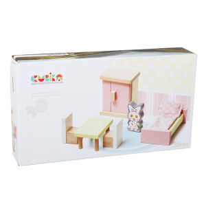 Cubika欧洲进口儿童婴儿宝宝木质家具套装玩具床早教神器智力开发