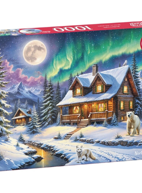 新品CherryPazzi樱桃进口拼图1000片 北极光31247