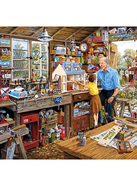 Gibsons欧洲进口拼图500大片爷爷的工作室G3533成年减压益智玩具