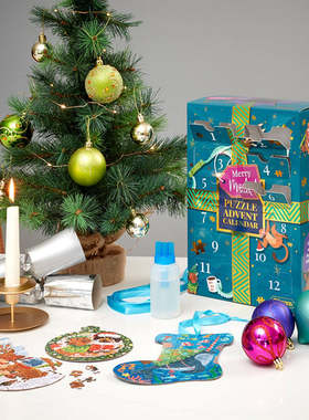 Gibsons英国进口拼图圣诞礼盒盲盒24幅图形成年潮玩益智玩具礼品