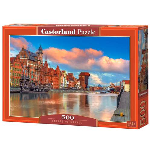 新品现货Castorland巧思进口拼图500片 波兰格但斯克的色彩53933