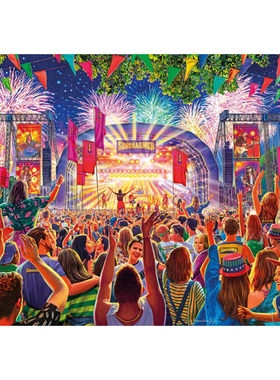 Gibsons欧洲进口拼图1000片音乐节狂欢G6322成年减压潮玩益智玩具