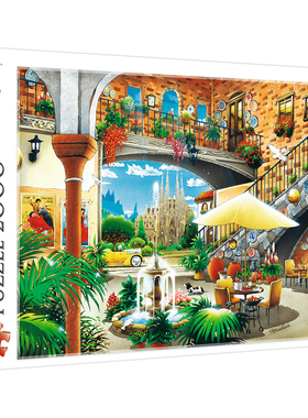 Trefl进口拼图2000片 巴塞罗那远景 成年减压益智玩具礼品27105