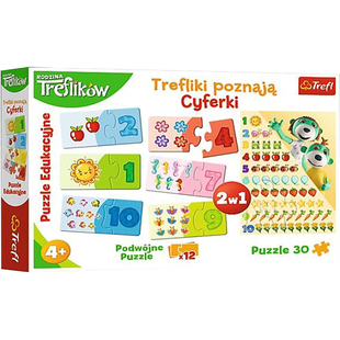 Trefl进口儿童拼图30片 认识数字 早教益智力趣味玩具男女孩15554