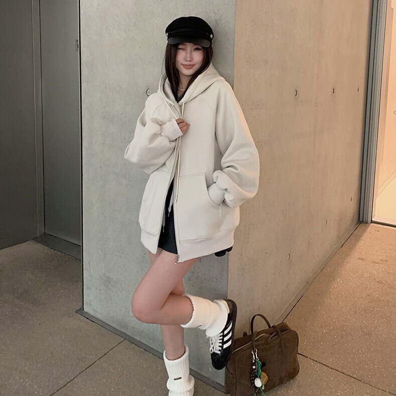 卫衣女款春款上衣长袖开春绝美连帽开衫卫衣女卫衣2025春夏新趋
