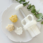 20g30g网红卡通小狗绿豆糕点月饼模具亲子家用冰皮动物烘焙模具