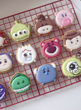 【视频教程】王小miu老师玩具总动员TSUM TSUM迪士尼系列饼干模