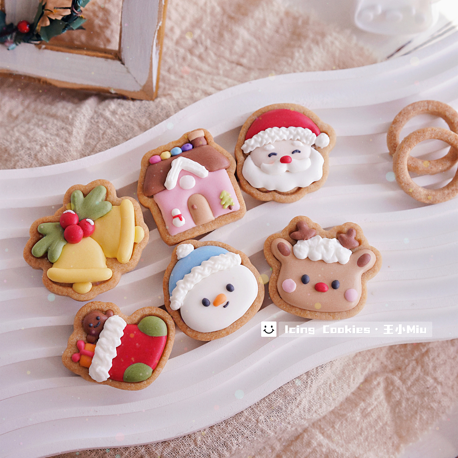 迷你铃铛姜饼屋圣诞戒指饼干模具