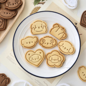 爱心花朵卡通哈基米饼干模具 小狗小动物儿童节婴儿馒头辅食工具